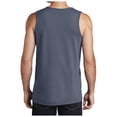 thumbnail image 2 of Yellow Rooster Mens Sleeveless Beach Wash Garment-Dyed Tank Top Denim Blue XL, 2 of 4