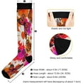 thumbnail image 3 of Coolnut Colorful Daisy Butterfly Compression Socks for Women&Men Circulation-Best Support for Nurses,Running,Athletic-1 Packs, 3 of 7