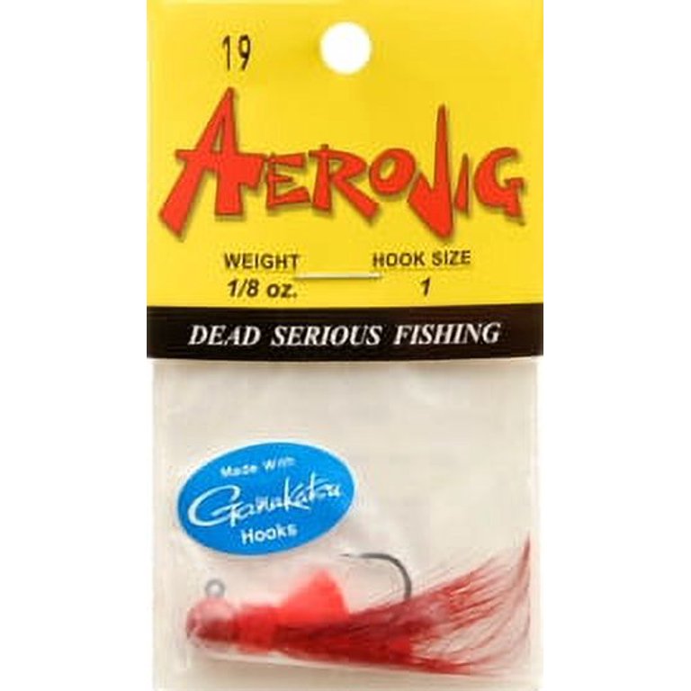 Hawken AJH18019 Aerojig Hackle Jig 1/8 oz Red Hawken AJH18019 Aerojig Hackle Jig 1/8 oz Red