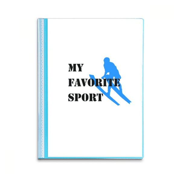 Like Sports Fitness Balanced Winter Book Sheet Protectors Portfolio Binder Folder