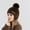 Coffee, variant on Beanies,Beanie Hats Winter Plus Fleece Ear Hat Women With Hairball Fashion Pullover Woolen Hat Cold Warm Knit Hat Winter Hats,Hats for Women Khaki