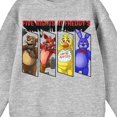 thumbnail image 5 of Five Nights At Freddy's Framed Characters Crew Neck Long Sleeve Athletic Heather Youth Boy's Sweatshirt-Medium, 5 of 5