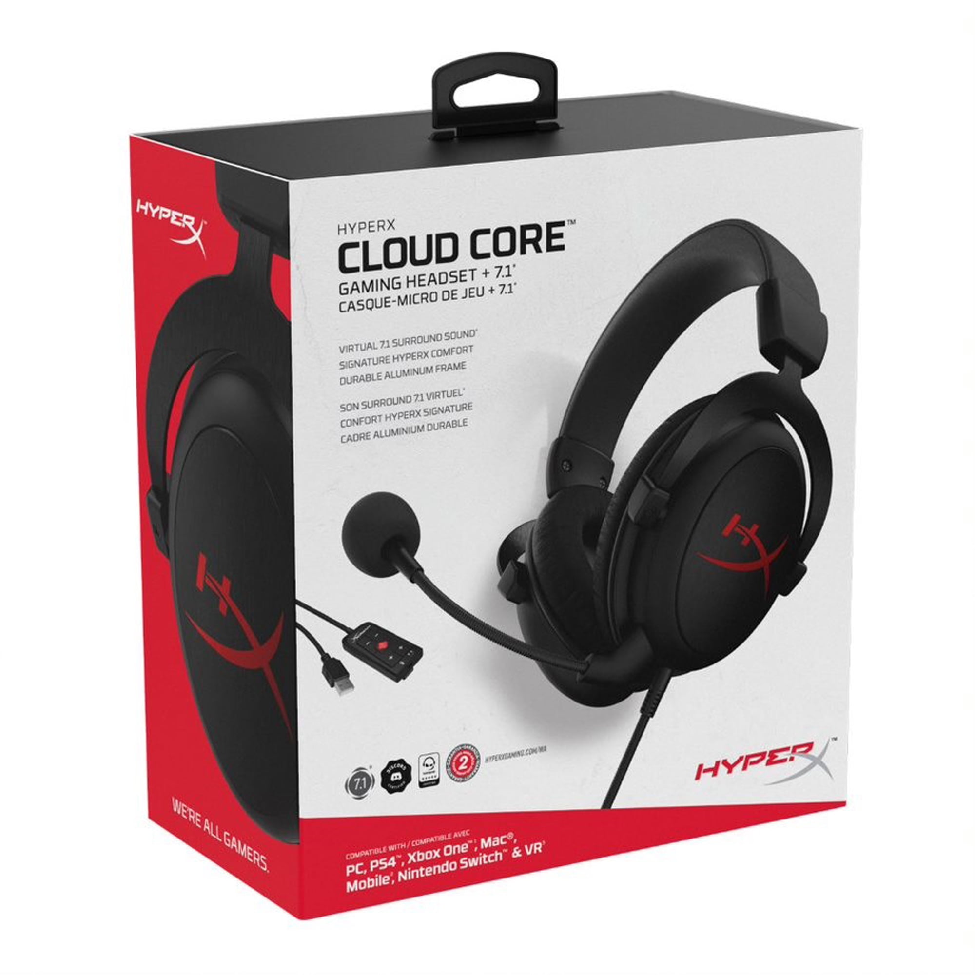 Save .14 on HyperX Cloud Core 7.1 Gaming Headset – Black @ Walmart