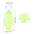 thumbnail image 2 of Vintage Motel Keychain Blank Hotel Keychains Rhombus Retro Key Tag, Clear Green, 16 Pack, 2 of 6