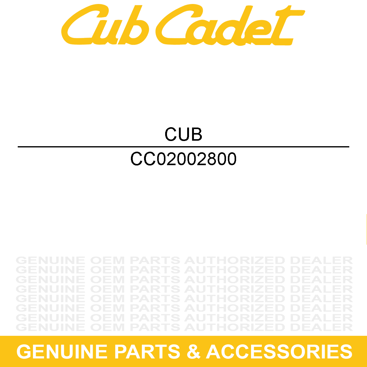 CUB CADET 02002800 J Hook W/ Threaded Tank S S7237 S7232 S6032 S6031 M72 M60 LP