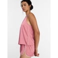 thumbnail image 5 of Joyspun Women’s Stretch Satin Cami and Shorts Pajama Set, 2-Piece, Sizes XS-3X, 5 of 6