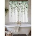 thumbnail image 6 of Green Eucalyptus Leaves Living Room Curtains 72 Inches length, Spring Pastoral Rustic Botanical Window Treatment Curtain Drapes, Light Filtering Drapes for Bedroom Laundry Room, 52"x72", 2 Panels, 6 of 7