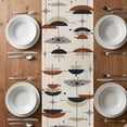 thumbnail image 6 of Navy Bohemian Table Runner - 48 Inch Long, Kitchen Dining Table Runner Dresser Scarves, Geometric Boho Abstract Color Block Farmhouse Decor for Coffee Tables Wedding Party Banquet, 6 of 8