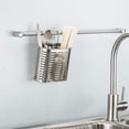 thumbnail image 2 of Kitchen Countertop Organizer, Stainless Steel Utensil Holder with Bottom Mesh Design for Drainage, 2 of 5