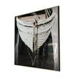 thumbnail image 3 of Waterfront Framed Boat Wall Art - 59" x 1.5" x 47" - Black/White, 3 of 4