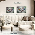 thumbnail image 4 of Elephant Stock Urban Love Heart Wall Art - Horizontal Canvas Wall Art - Living Room Wall Decor - Love Canvas - Black And Gray Decor - 30" x 20", 4 of 8
