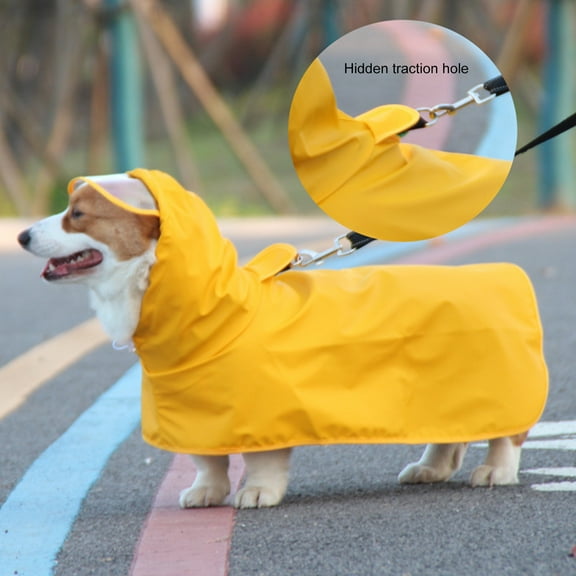Visland Dog Raincoats Rain Poncho Coat Waterproof Rain Jacket with Hood for Medium and Large Dogs, Lightweight Hoodies Pet Windproof for Outdoor Walking
