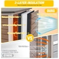 thumbnail image 5 of Aivituvin Insulated Outdoor Cat House for Winter, Weather-Resistant Wooden Feral Cat Shelter with 6-Sided Liner, Raised Floor and PVC Door Curtain, 5 of 7
