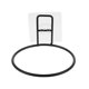 thumbnail image 1 of Hanging Flower Pot Pet Accessory Food Feeding Dish Stand Flower Pot Ring Bracket Wall Mount Pot Holder, 1 of 4