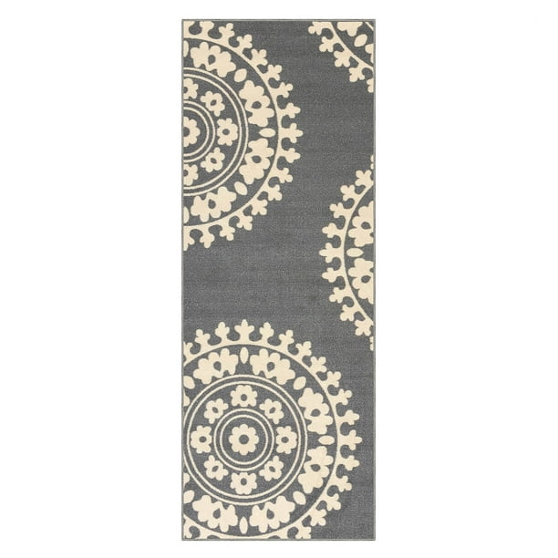 Qute Home Area Rugs 2x6 Feet Non Slip, Rugs With Rubber Backing