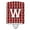 Cardinal & White, variant on Caroline's Treasures CJ1081-WCNL Letter W Football Maroon and Gold Ceramic Night Light, 6x4x3", multicolor