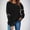 Black gothic letter print sweatshirt a1, variant on Women Fall Winter Gothic Letter Print Long Sleeve Pullover Tops Round Neck Casual Basic Solid Tunic Blouses for Women Cute Trendy Halloween Sweatshirts Cozy Loose Fit Clothes, Beige M