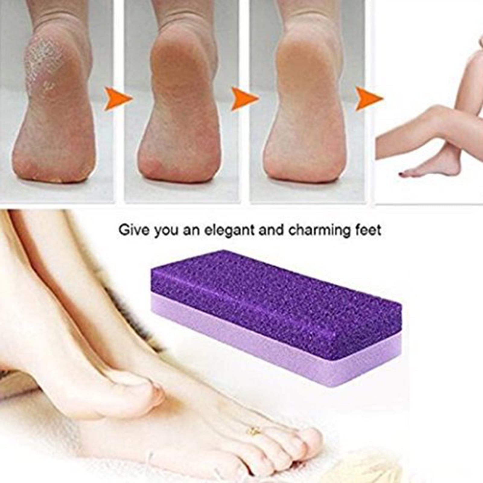 Disposable Foot Scrubber Sponge Pads Pedicure Pumice Stone for Feet Callus  Remover Medium Coarse Yellow 40Pcs