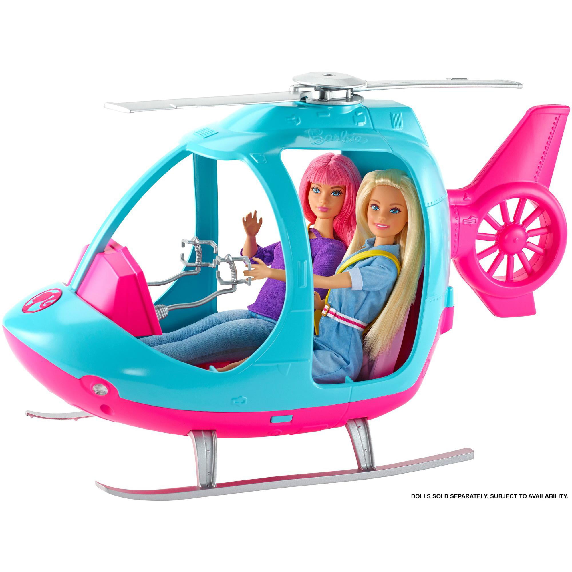 rosa e blu Barbie FWY29 Elicottero Multicolore con rotore 