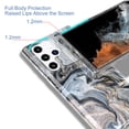 thumbnail image 7 of Dteck for Samsung Galaxy S22 Ultra Case, TPU Painted Elegant Fashion Marble Pattern Durable Shockproof Protective Case for Samsung Galaxy S22 Ultra 6.8" 5G 2022 Ladies Women Girls, Marble Black, 7 of 7