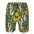 thumbnail image 3 of Fuzoiu Cactus 4 Print Men's Beach Shorts,Men's Swim Trunks,Quick Dry Board Shorts with Pockets,Men's Bathing Suits for Surfing, Running, and Casual Wear-XX-Large, 3 of 6