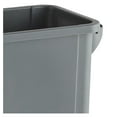 thumbnail image 4 of 16 Gallon Gray Slim Tall Plastic Industrial Trash Can for Kitchen and Restaurant, 4 of 6