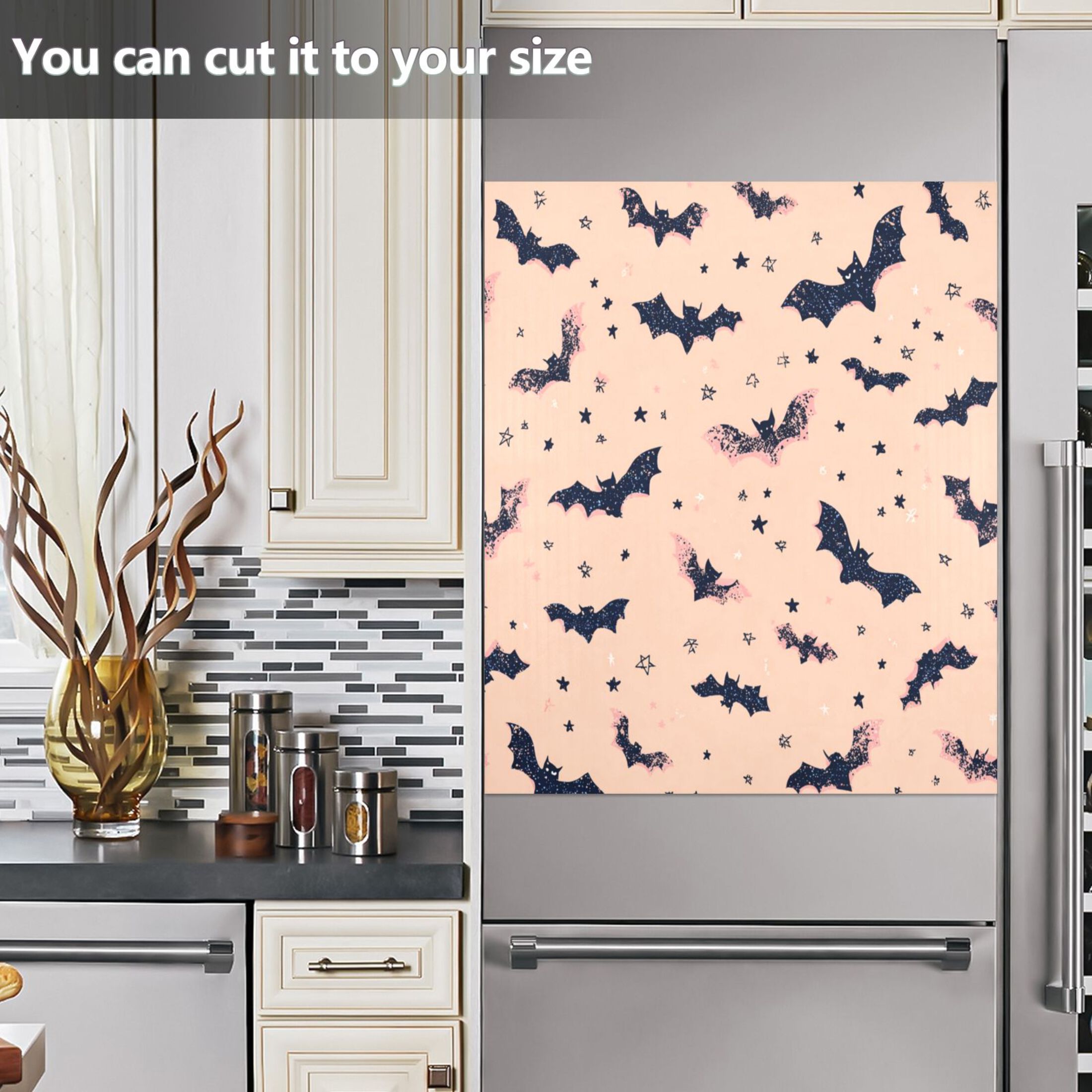 Dishwasher Sticker Magnetic Dishwasher Sticker Magnetic Decorative Sticker Refrigerator Sticker Dishwasher Decorative Stickers Black Bats