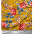 thumbnail image 1 of Soimoi Cotton Duck Fabric Flower Printed Craft Fabric by the Yard 56 Inch Wide, 1 of 1