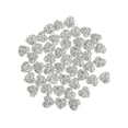 thumbnail image 1 of Rongfmy 50 Pieces Resin Rhinestone Heart Flatback Beads for Decor Scrapbooking Craft, 1 of 9