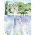 thumbnail image 2 of Parker, Jennifer Paxton 20x24 Black Ornate Wood Framed with Double Matting Museum Art Print Titled - Lavender Fields I, 2 of 4