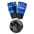 thumbnail image 1 of Guantes de Entrenamiento de Boxeo Cola MMA Muay Thai para Adultos Azul, 1 of 8