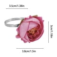 thumbnail image 3 of QIPOPIQ Chrysanthemum Charm Napkin Rings | Perfect for Weddings, Banquets, Birthdays, Mother's Day and Easter, 3 of 7
