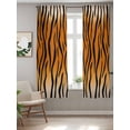 thumbnail image 2 of Leopard Print Curtains 63 Inch Length, Sheer Curtains for Bedroom Living Room Window Farmhouse Brown Black Animal Texture Rod Pocket Voile Drapes Kitchen Curtains Small Half Window 42"x63" 2 Panels, 2 of 6