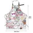 thumbnail image 5 of The Aristocats Adjustable Bib Apron, Waterdrop Resistant Aprons with 2 Pockets Cooking Kitchen Aprons for Women Men Chef, 5 of 8