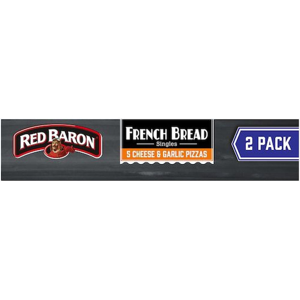 Red Baron French Bread Singles 5 Cheese and Garlic Pizza, 8.8 Ounce -- 12 per Case.