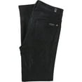 thumbnail image 2 of 7 For All ManKind Womens Faux Leather Ankle Skinny Fit Jeans, Black, 26, 2 of 2