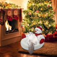 thumbnail image 2 of Christmas Cat House | Cartoon Creative 3D Snowman Christmas Cat Beds - Washable Cozy Pet Kitten Bed, Anti-Slip Bottom, 2 of 5