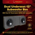 thumbnail image 2 of 2) Planet Audio AC12D 12" 3600W Subs + GMC Chevy Silverado Ext Cab '99-06 Box, 2 of 14