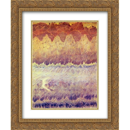 - Mikalojus Ciurlionis 2x Matted 20x24 Gold Ornate Framed Art Print 'Allegro (Sonata of the Sea) '
