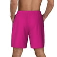 thumbnail image 4 of Balery Darkmagenta Mens Swim Trunks Swim Shorts for Men Quick Dry Inseam Beach Shorts with Compression Liner Pocket-Medium, 4 of 9