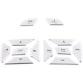 thumbnail image 1 of Inner Car Steering Wheel Button Trim Cover Aluminum Alloy Decoration Stickers Replacement For Mercedes Benz ML GL GLK GLA CLA CLS SL A B C E G Class Interior Accessories (12pcs), 1 of 5