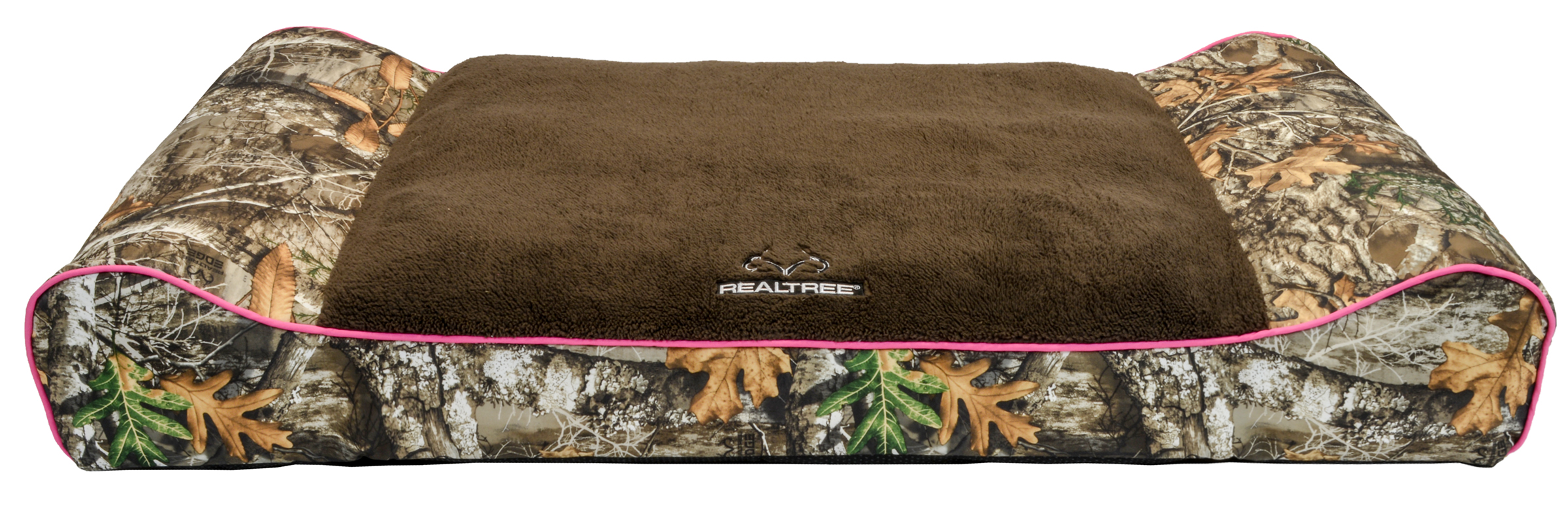 Realtree Edge Camo Bolster Pet Bed Pink