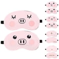 thumbnail image 3 of Bangcool 2PCS Sleeping Mask Cartoon Pig Flower Eye Shade with Ice Pack for Home Travel, 3 of 10