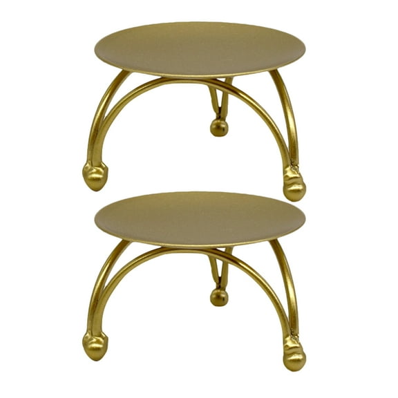 NUOLUX Holder Stand Tealight Wedding Holder Decorative Stand Votive Table Pot Flower Golden Dessert Display Cake Metal