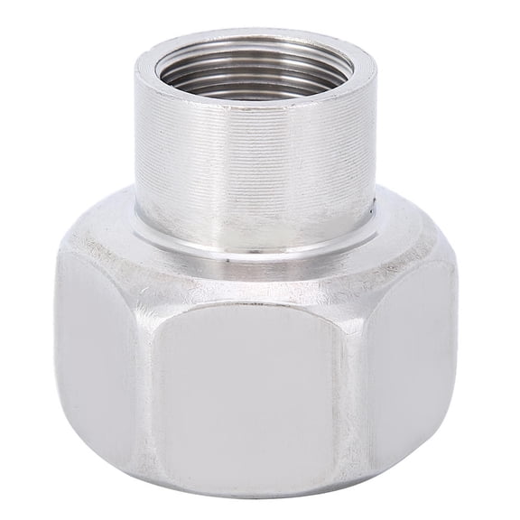 Xirurus 1/2in NPT Female to 1in NPT Female Stainless Steel Reducing Coupling – Durable Hex Connector for Plumbing & Gas Applications