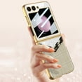 thumbnail image 3 of Frusde Compatible with Samsung Galaxy Z Flip 5 Case with Screen Protector Plating Ultra-Thin Shockproof Case-D, 3 of 9