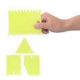 thumbnail image 3 of 3Pcs Cake Cream Scraper, Lightweight Durable Dishwasher Irregular Teeth Edge Cake Spatula for Cheese Bread Chocolate, 3 of 7