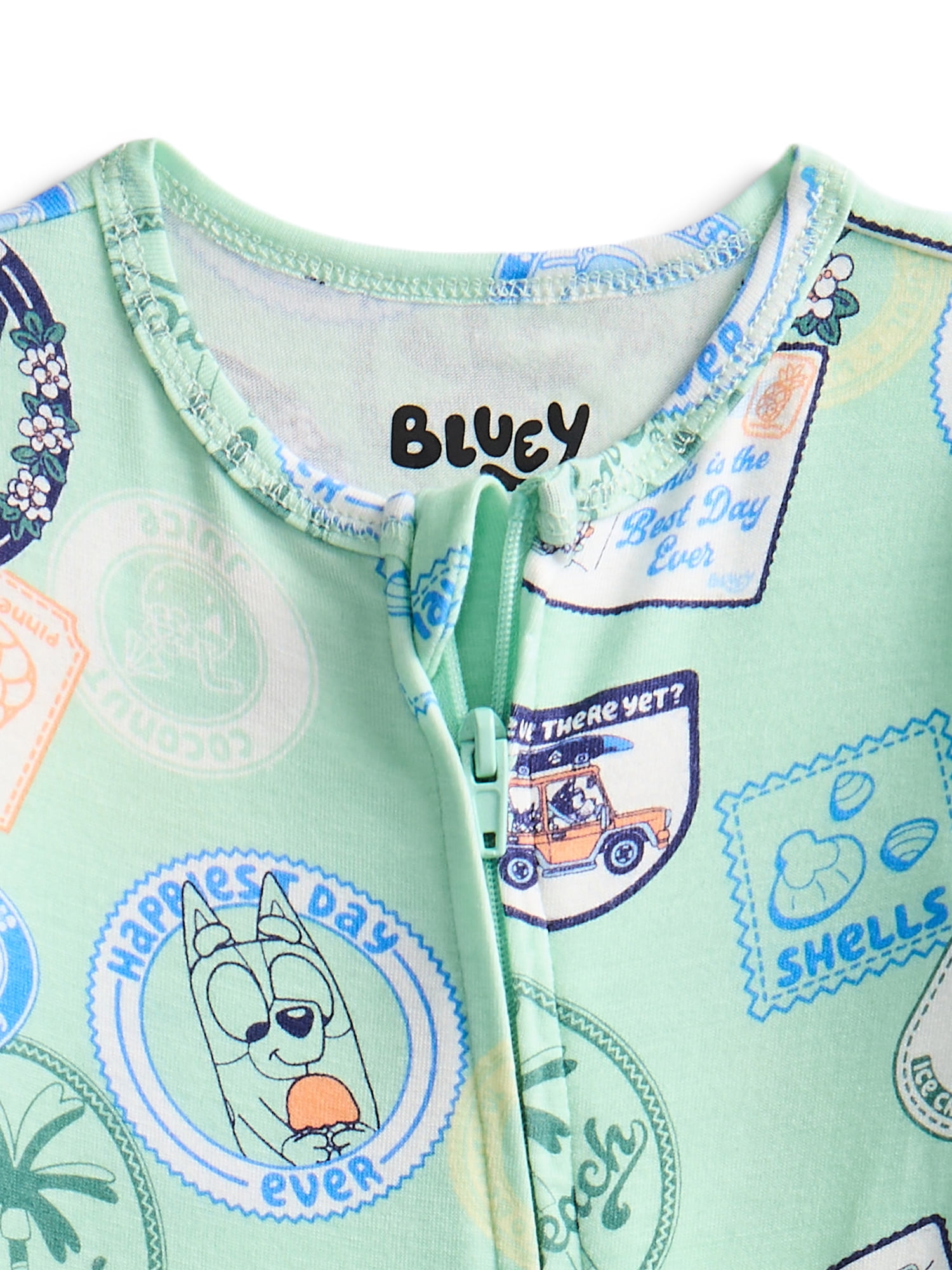Character Baby Boys or Girls Cozy and Comfortable Viscose Two-Way Zip Footed Sleep 'N Play One-Piece Pajamas, Sizes 0M–6/9M