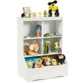 Costway 3Tier Children's MultiFunctional Bookcase Toy Storage Bin