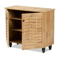 thumbnail image 3 of Baxton Studio Winda Modern and Contemporary Oak Brown Finished Wood 2-Door Shoe Cabinet, 3 of 10